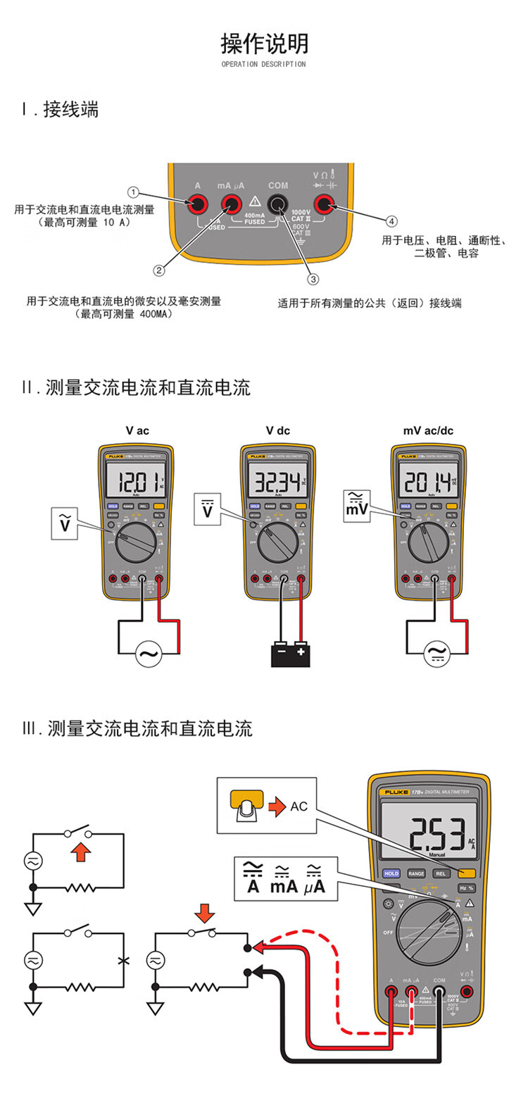 福禄克(fluke)17b 数字万用表 - 湖南懋军宝工电子有限公司